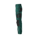 Dark Green-Black - Side - James and Nicholson Mens Workwear Pants