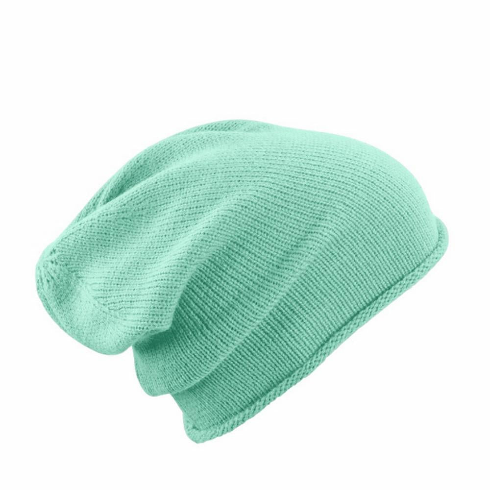 Light Green - Front - Myrtle Beach Adults Unisex Roll-Up Beanie