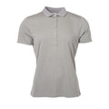 Light Grey Melange - Front - James and Nicholson Womens-Ladies Active Polo