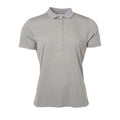 Light Grey Melange - Front - James and Nicholson Womens-Ladies Active Polo