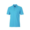 Turquoise - Front - James and Nicholson Unisex Basic Polo Shirt