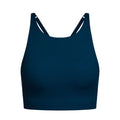 Midnight - Front - Girlfriend Collective Womens-Ladies Topanga Cross Back Bra