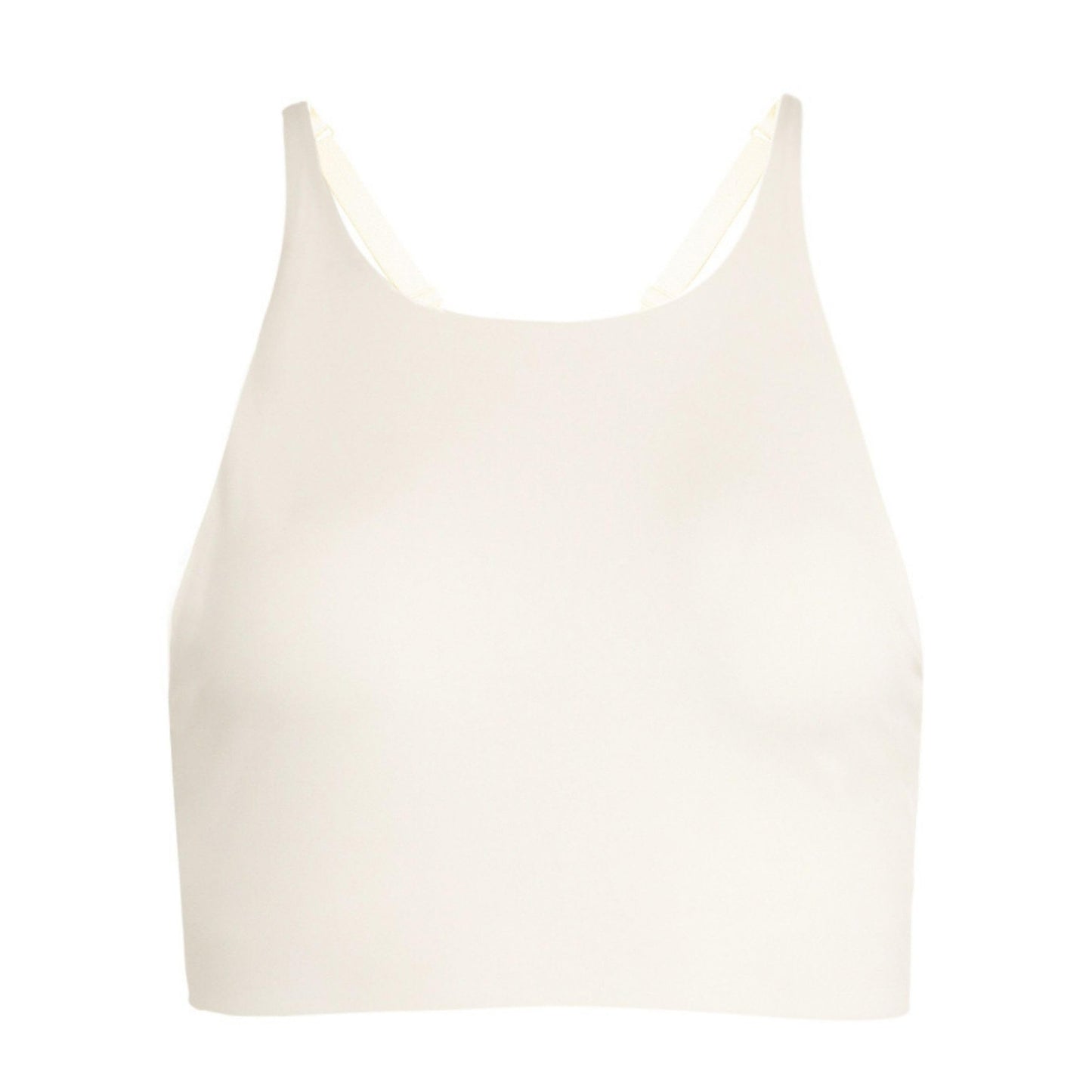 Ivory - Front - Girlfriend Collective Womens-Ladies Topanga Cross Back Bra