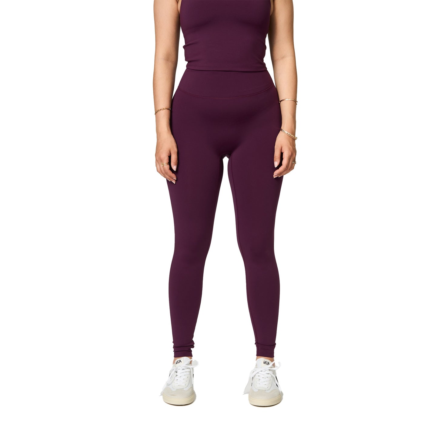 Lenten Rose - Side - Girlfriend Collective Womens-Ladies Luxe Long Leggings