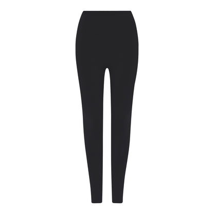 Black - Front - Girlfriend Collective Womens-Ladies Luxe Long Leggings