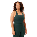 Moss - Front - Girlfriend Collective Womens-Ladies Paloma Racerback Bra