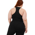 Black - Back - Girlfriend Collective Womens-Ladies Paloma Racerback Bra