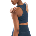 Antler - Back - Girlfriend Collective Womens-Ladies Paloma Racerback Bra