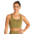 Artichoke - Back - Girlfriend Collective Womens-Ladies Paloma Racerback Bra