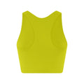 Chartreuse - Back - Girlfriend Collective Womens-Ladies Paloma Racerback Bra