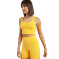 Golden Glow - Back - Girlfriend Collective Womens-Ladies Paloma Racerback Bra