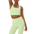 Green Tea - Back - Girlfriend Collective Womens-Ladies Paloma Racerback Bra