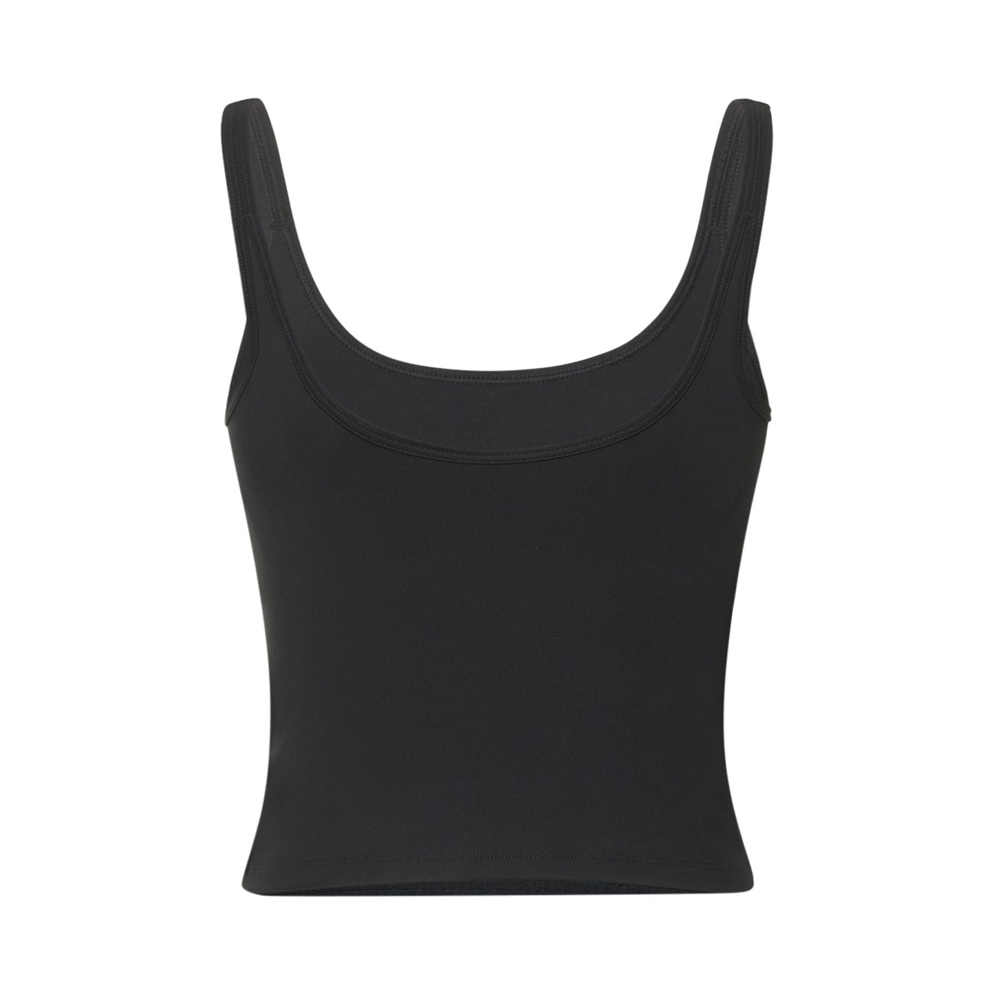 Black - Back - Girlfriend Collective Womens-Ladies Gemma Scoop Neck Tank Top