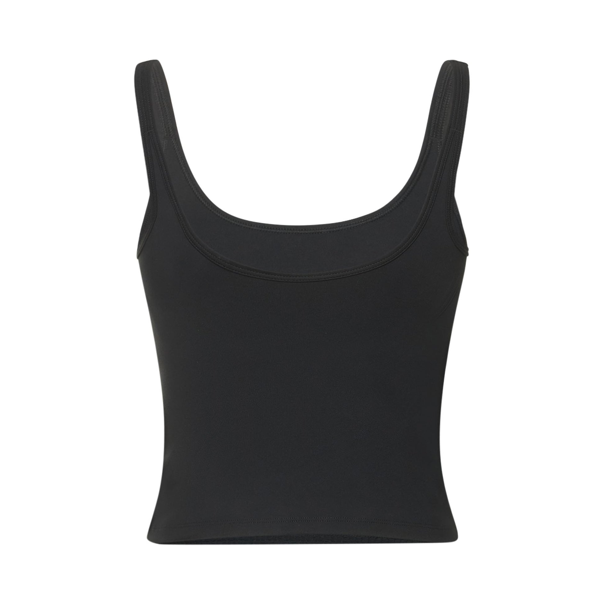 Black - Back - Girlfriend Collective Womens-Ladies Gemma Scoop Neck Tank Top