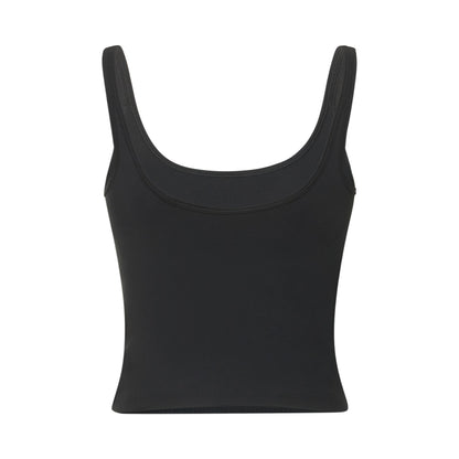 Black - Back - Girlfriend Collective Womens-Ladies Gemma Scoop Neck Tank Top