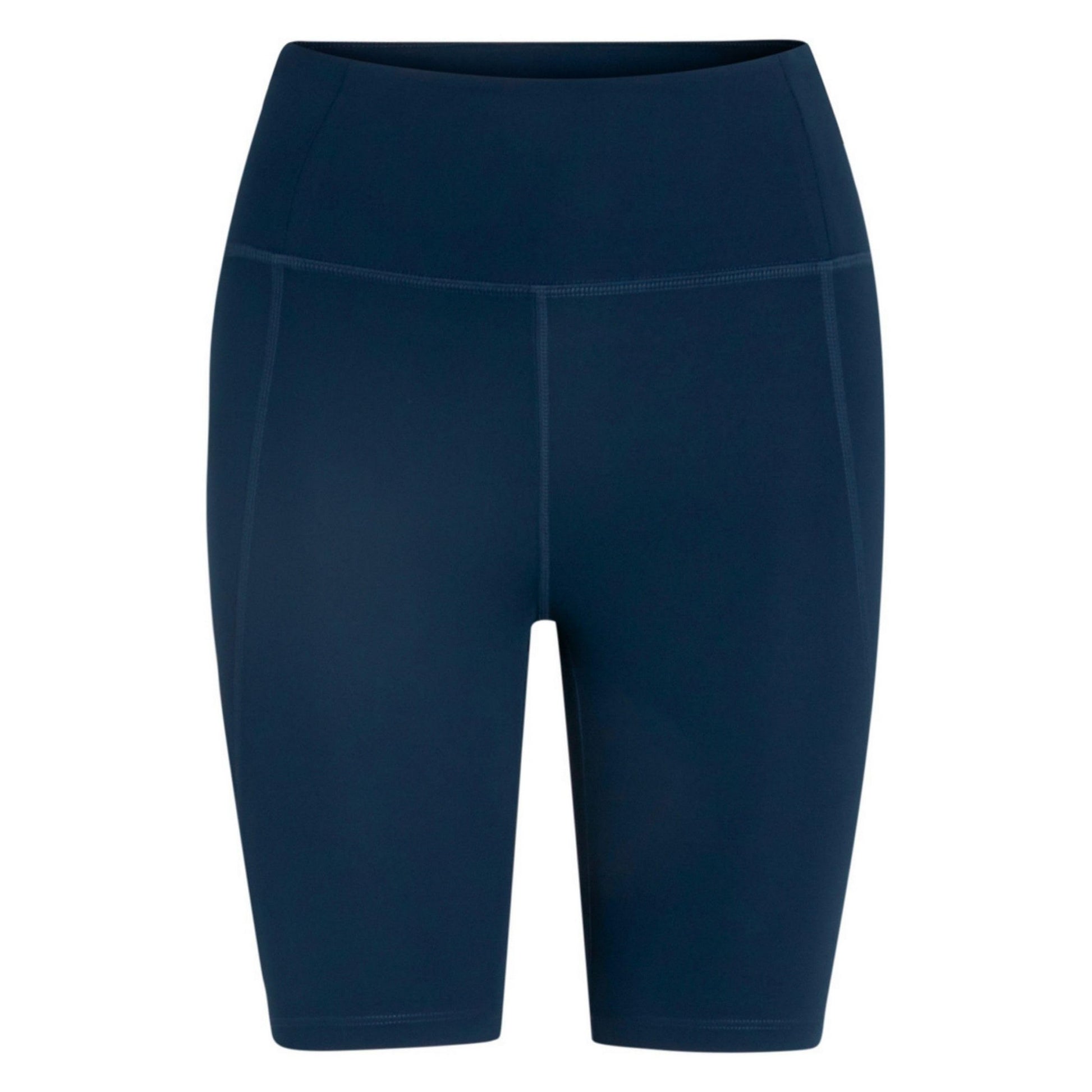 Midnight - Front - Girlfriend Collective Womens-Ladies Compressive High Rise Cycling Shorts