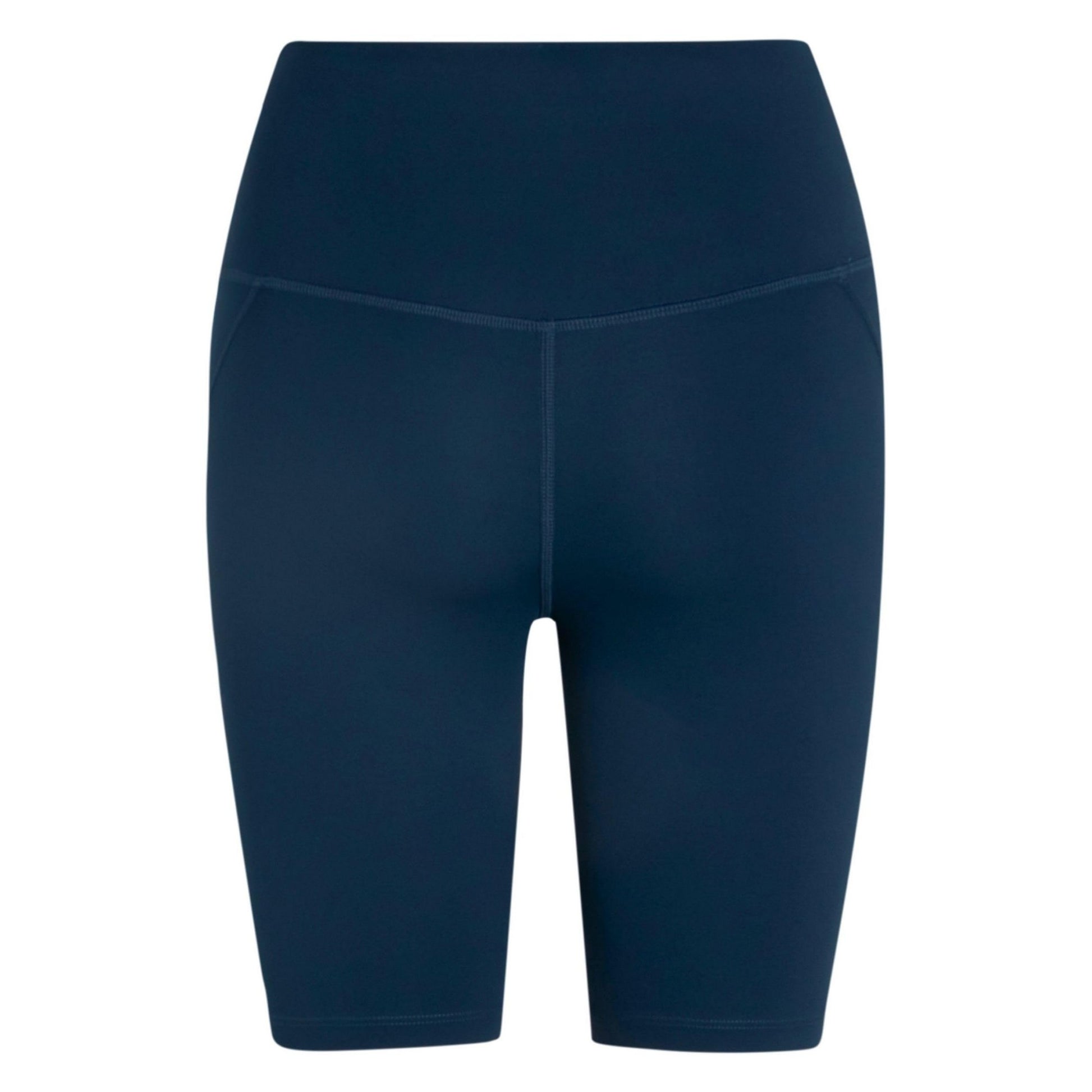 Midnight - Back - Girlfriend Collective Womens-Ladies Compressive High Rise Cycling Shorts