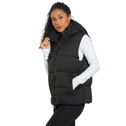 Black - Side - Girlfriend Collective Womens-Ladies Gilet