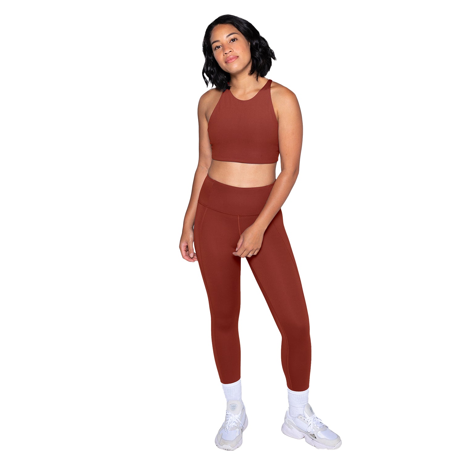 Sedona - Side - Girlfriend Collective Womens-Ladies Compressive High Rise Long Leggings