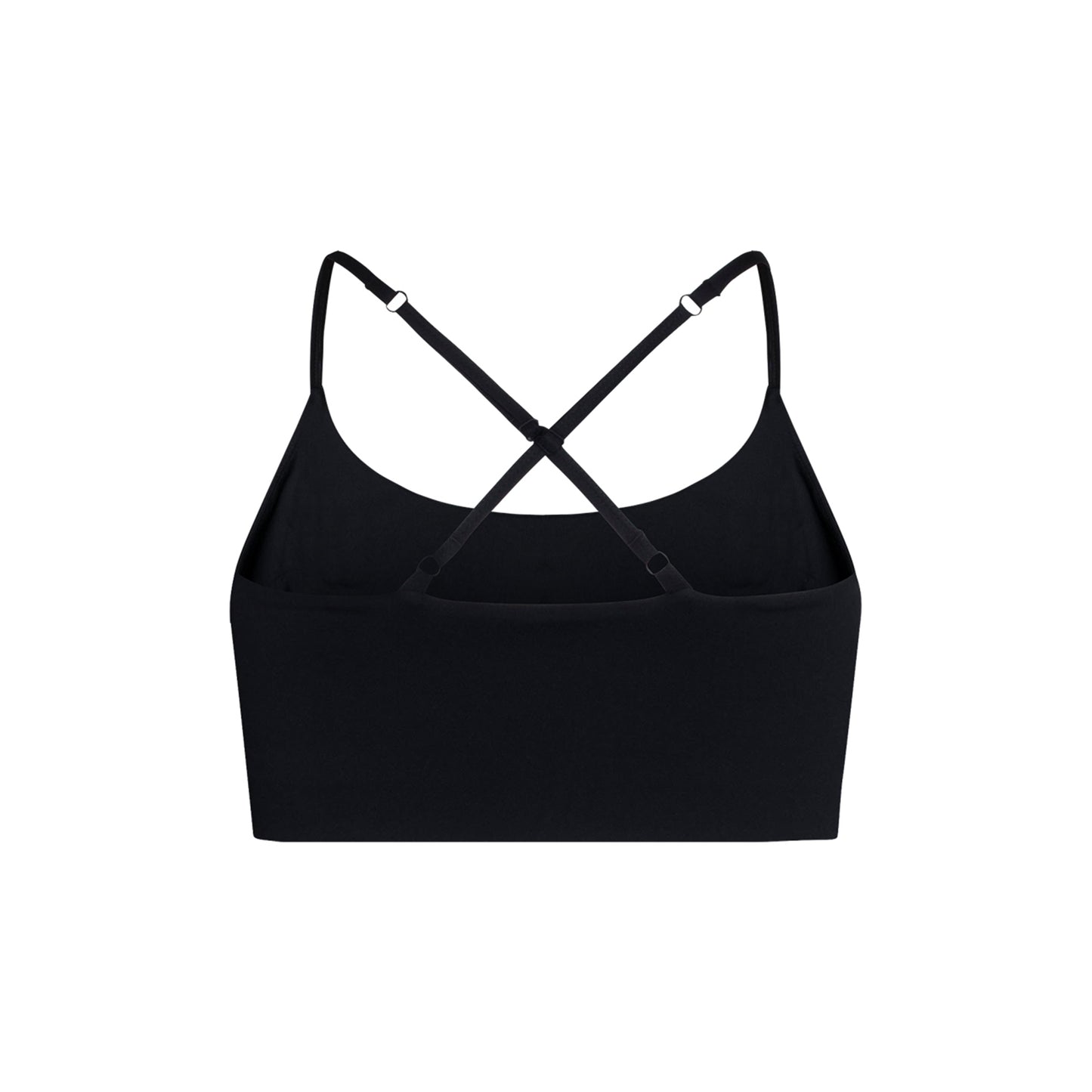 Black - Back - Girlfriend Collective Womens-Ladies Float Juliet Strappy Bra