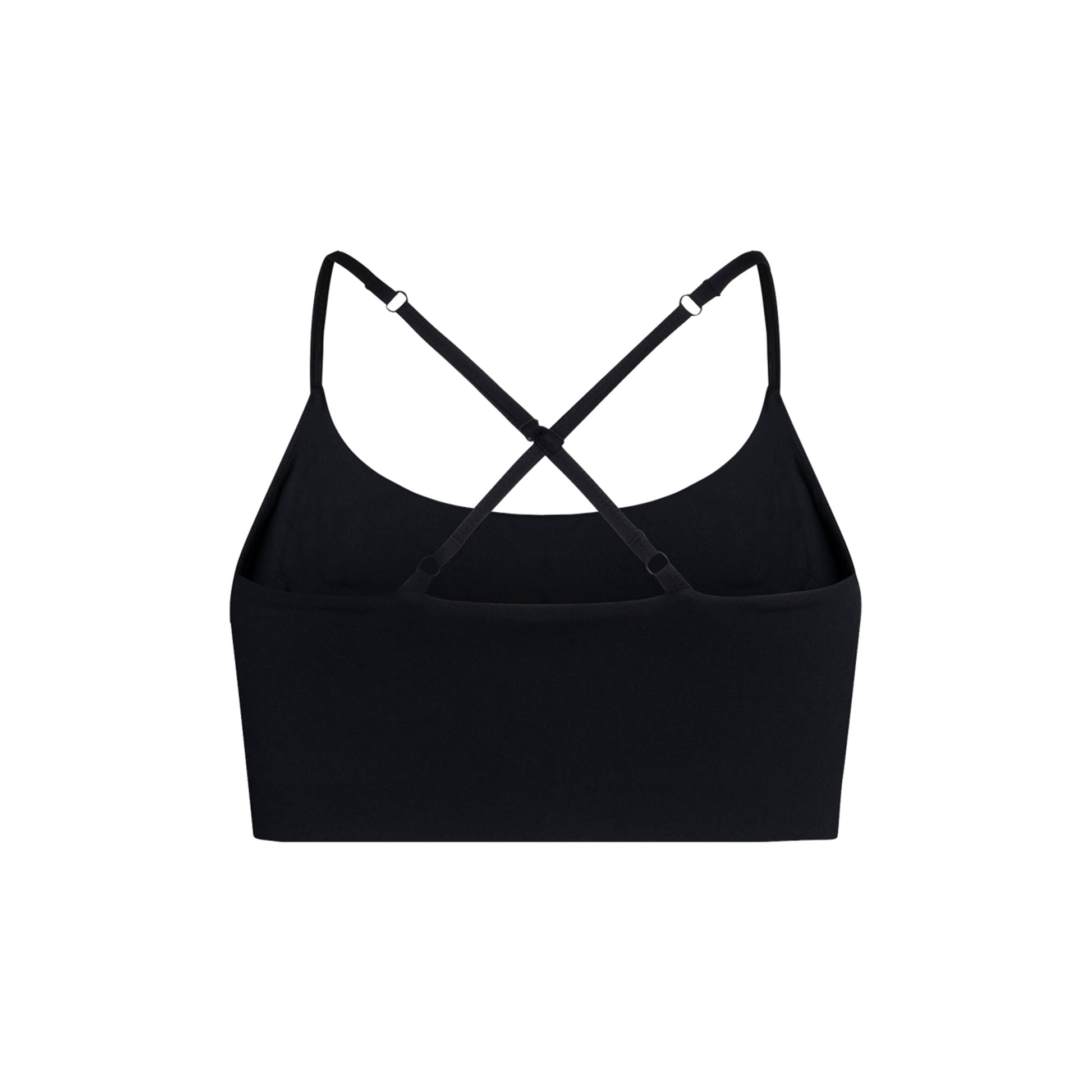 Black - Back - Girlfriend Collective Womens-Ladies Float Juliet Strappy Bra