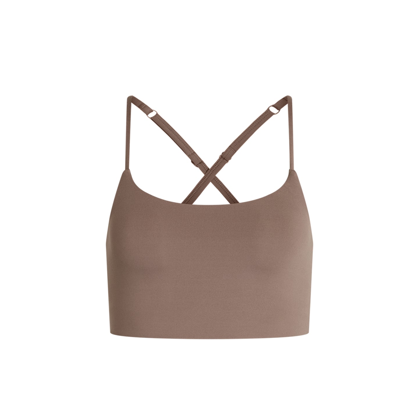 Fog - Front - Girlfriend Collective Womens-Ladies Float Juliet Strappy Bra