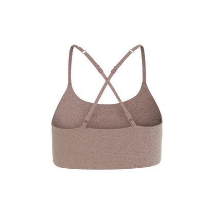 Heather Cocoon - Back - Girlfriend Collective Womens-Ladies Float Juliet Strappy Bra