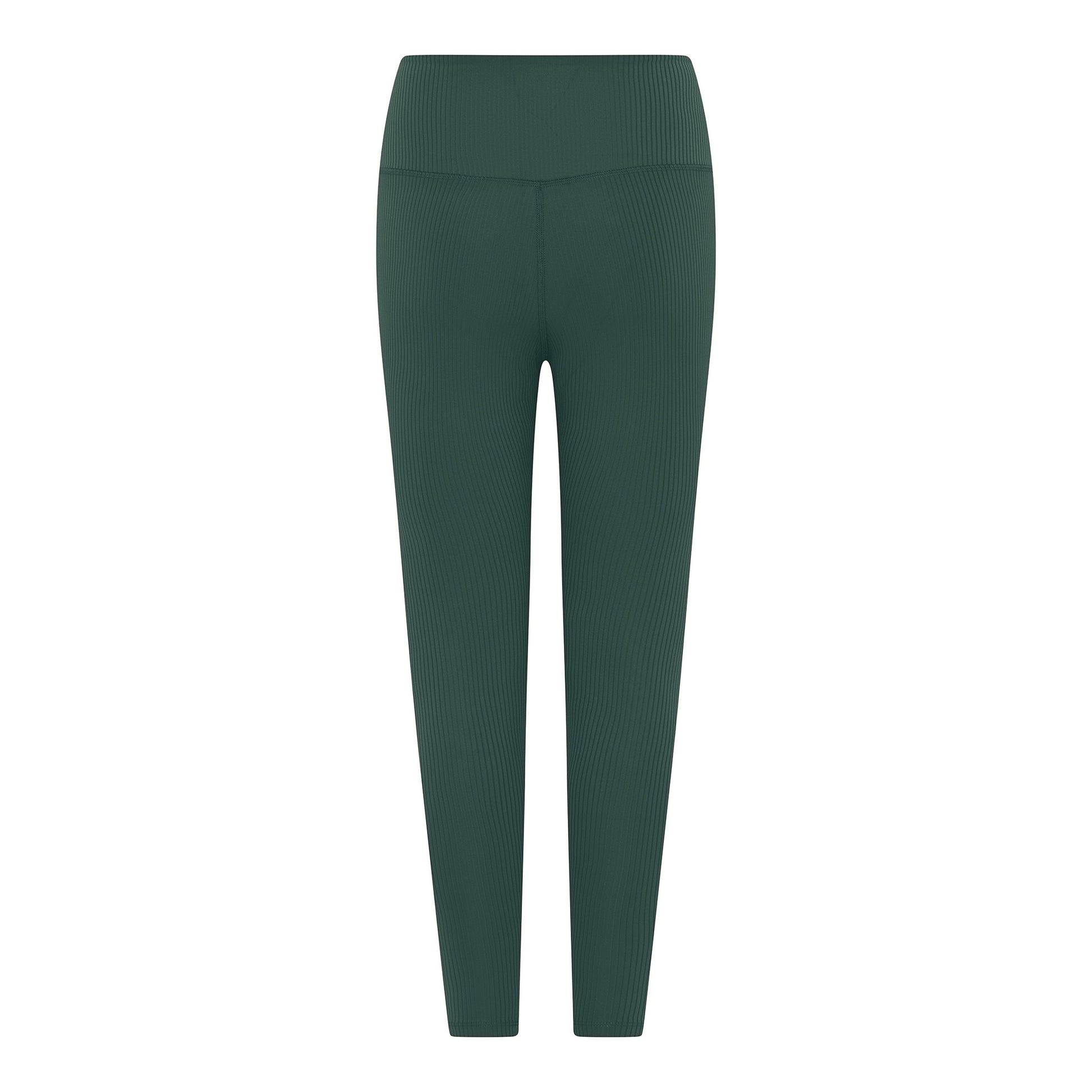 Moss - Back - Girlfriend Collective Womens-Ladies Ribbed High Rise 7-8 Leggings