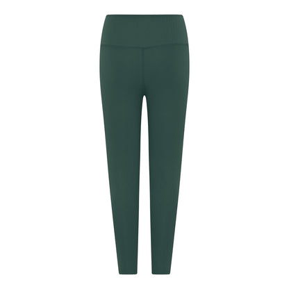 Moss - Back - Girlfriend Collective Womens-Ladies Ribbed High Rise 7-8 Leggings