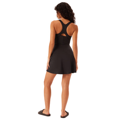 Black - Back - Girlfriend Collective Womens-Ladies Float Lola Dress