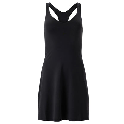 Black - Front - Girlfriend Collective Womens-Ladies Float Lola Dress