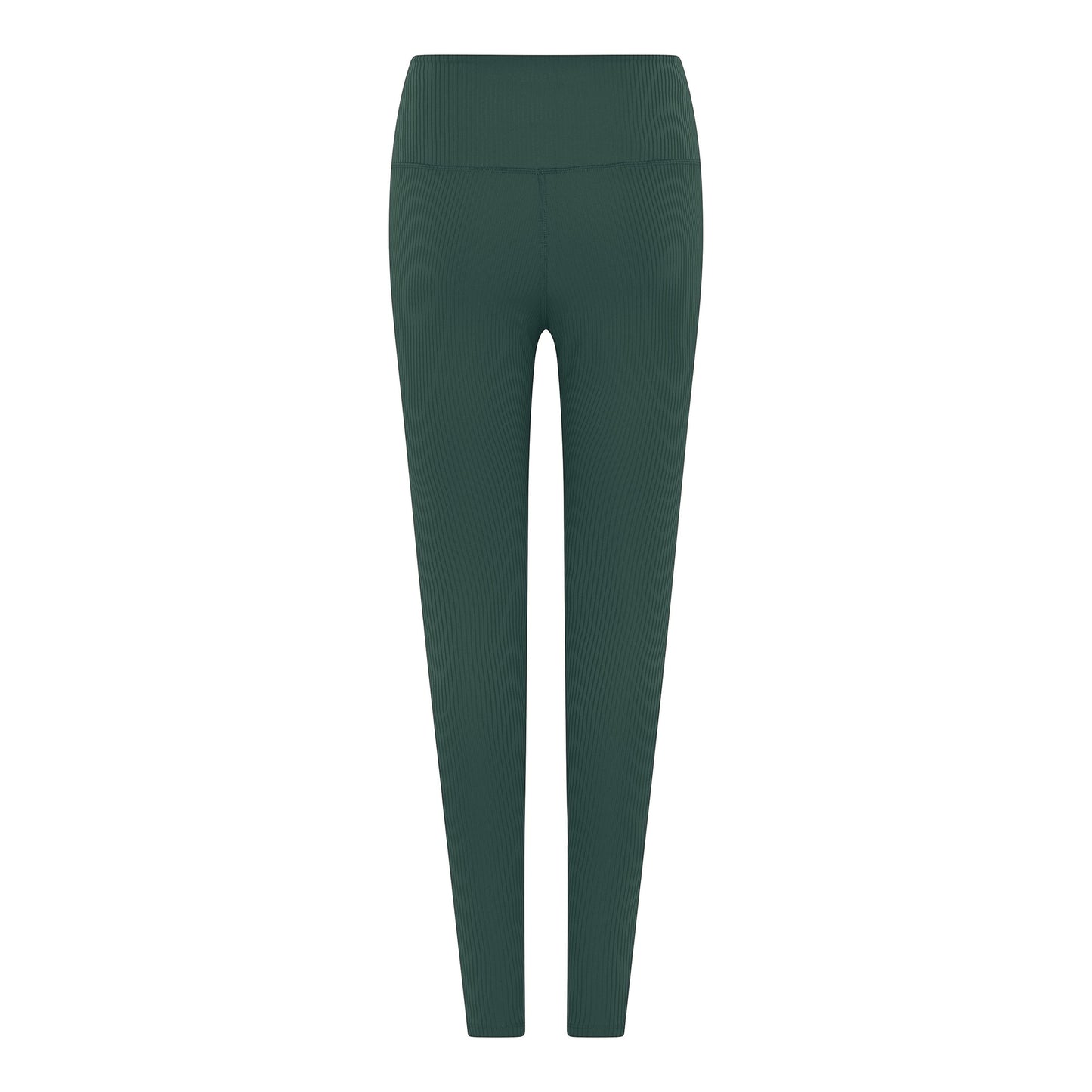 Moss - Back - Girlfriend Collective Womens-Ladies Ribbed High Rise Long Leggings