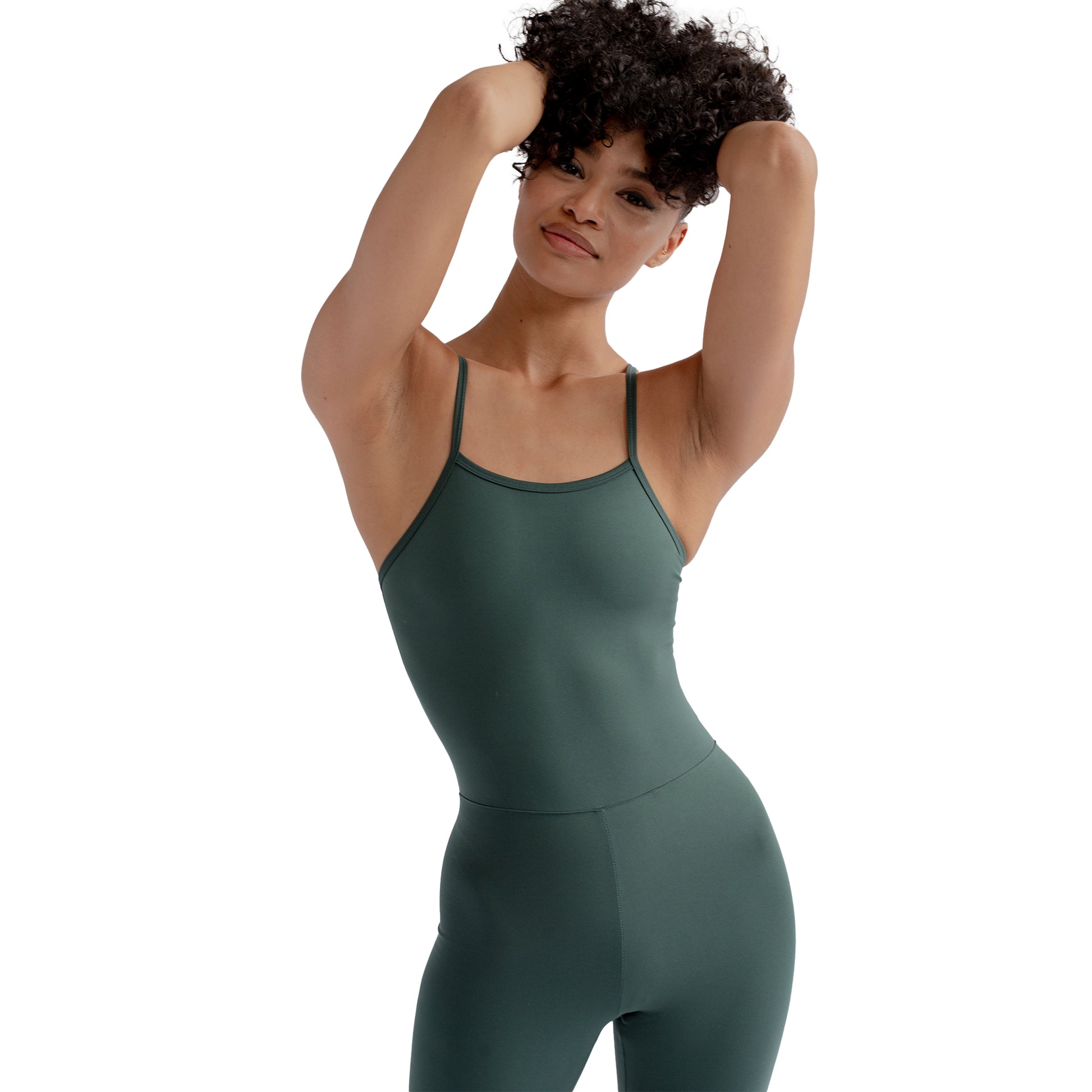 Moss - Side - Girlfriend Collective Plain Unitard