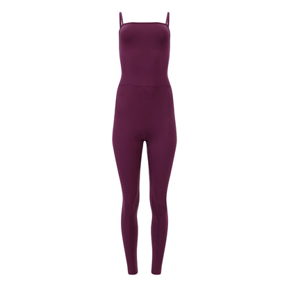 Plum - Front - Girlfriend Collective Plain Unitard