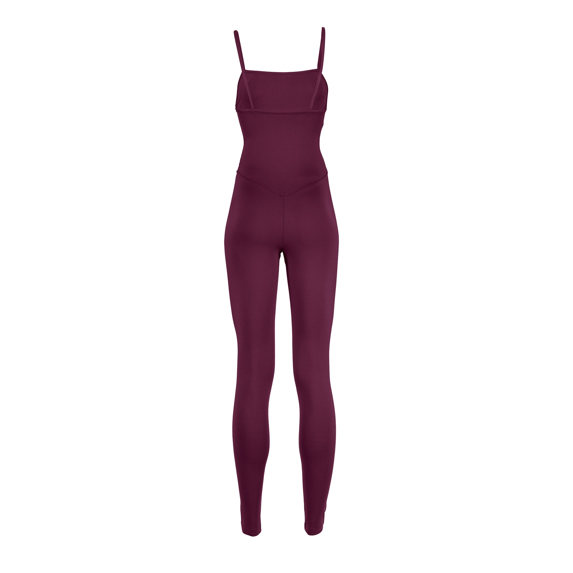 Plum - Back - Girlfriend Collective Plain Unitard