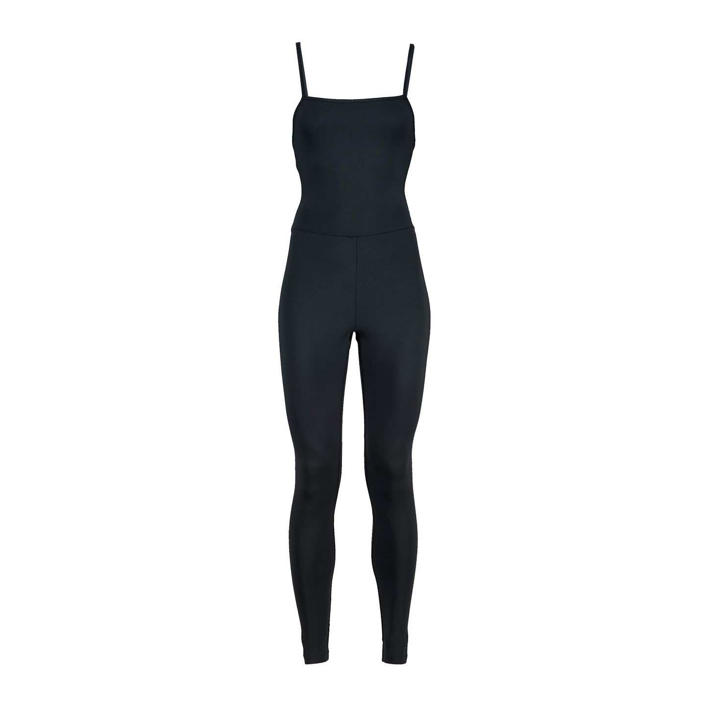 Black - Front - Girlfriend Collective Plain Unitard