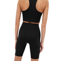 Black - Back - Girlfriend Collective Womens-Ladies Float High Rise Cycling Shorts