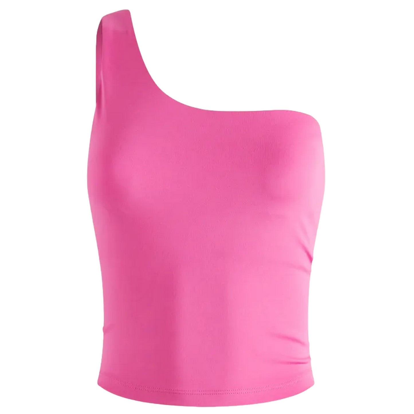 Ultra Violet - Front - Girlfriend Collective Womens-Ladies Prism Bianca One Shoulder Tank Top