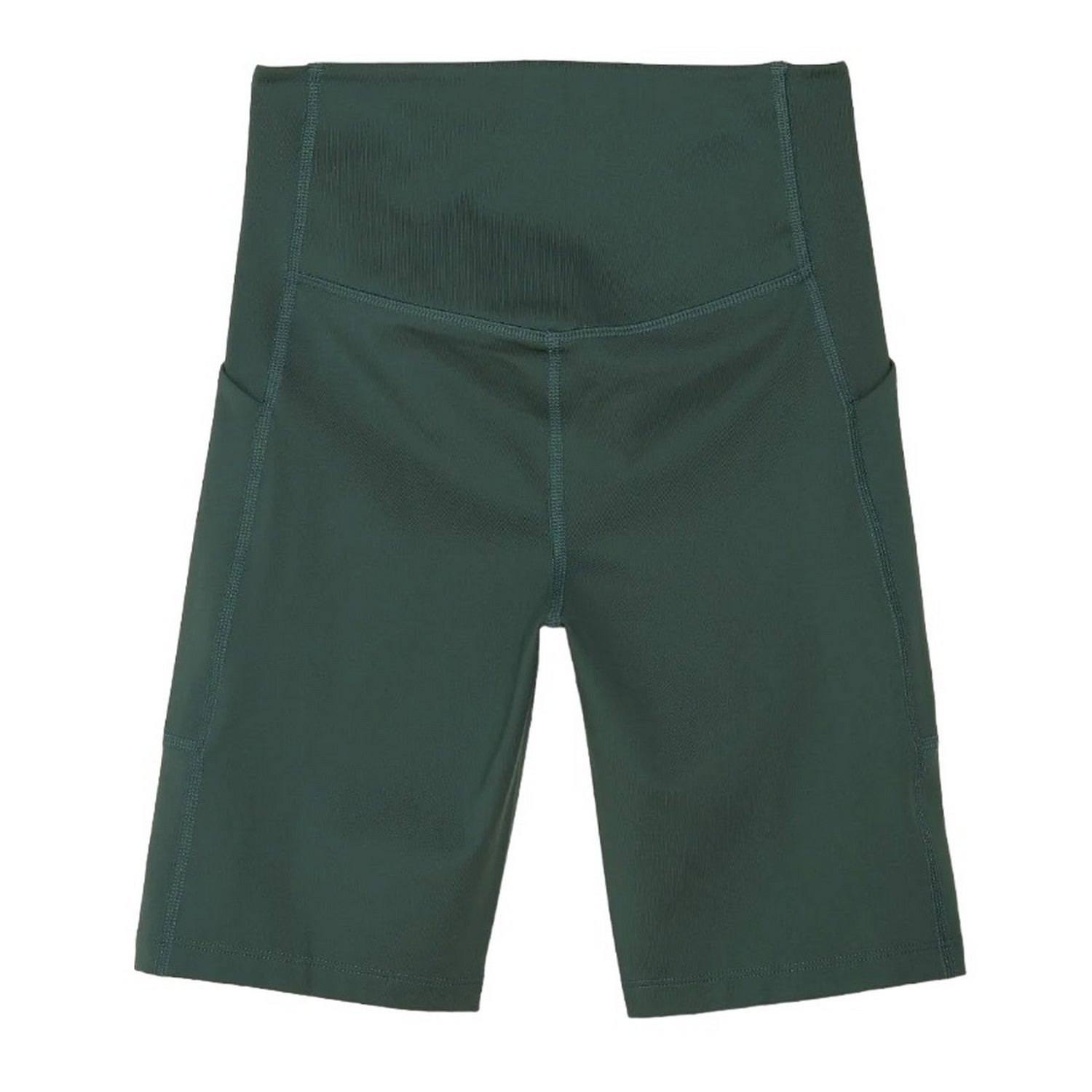 Moss - Back - Girlfriend Collective Womens-Ladies Pocket High Rise Biker Shorts