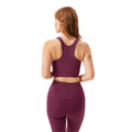 Plum - Back - Girlfriend Collective Womens-Ladies Dylan Sports Bra