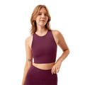 Plum - Side - Girlfriend Collective Womens-Ladies Dylan Sports Bra