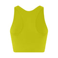 Chartreuse - Back - Girlfriend Collective Womens-Ladies Dylan Sports Bra