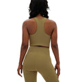Artichoke Green - Back - Girlfriend Collective Womens-Ladies Dylan Sports Bra