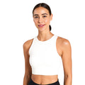Ivory - Front - Girlfriend Collective Womens-Ladies Dylan Sports Bra