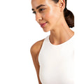 Ivory - Side - Girlfriend Collective Womens-Ladies Dylan Sports Bra