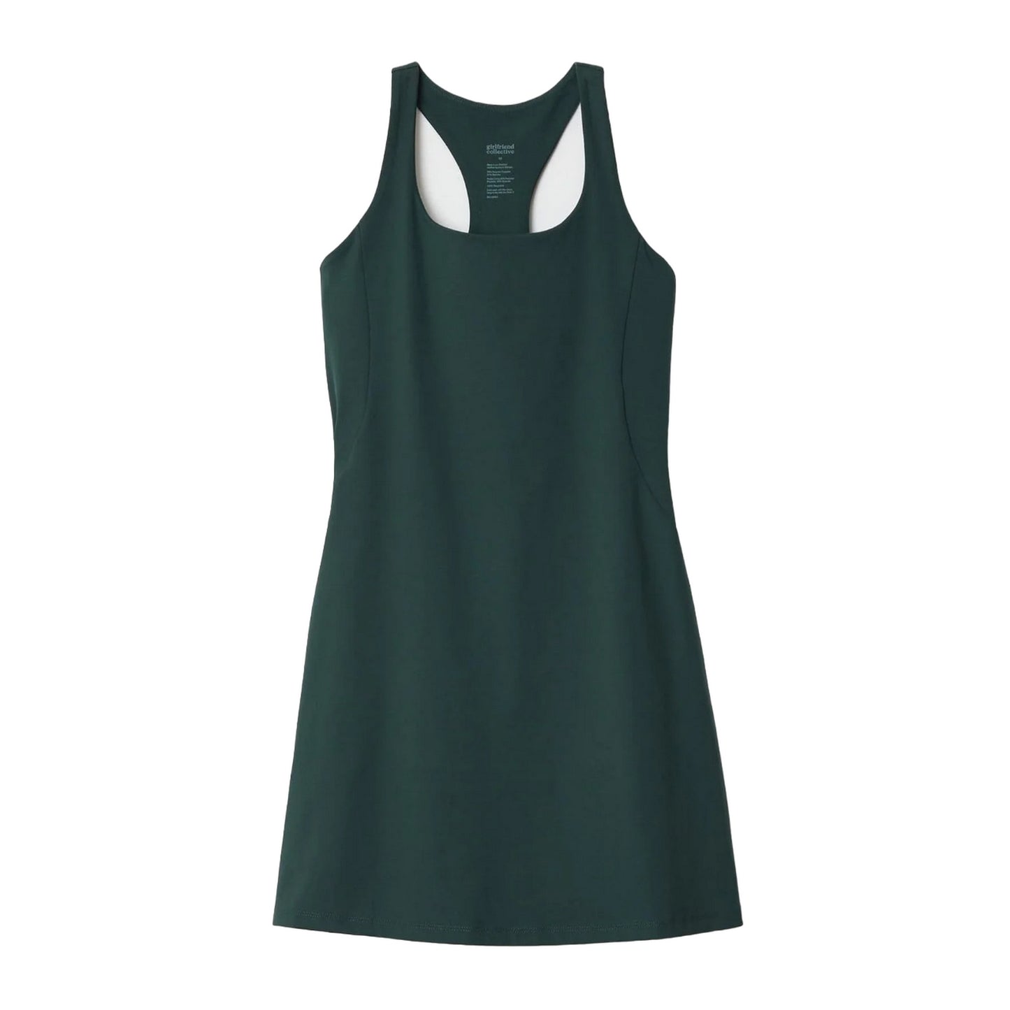 Moss - Front - Girlfriend Collective Womens-Ladies Paloma Racerback Dress