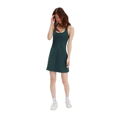 Moss - Side - Girlfriend Collective Womens-Ladies Paloma Racerback Dress