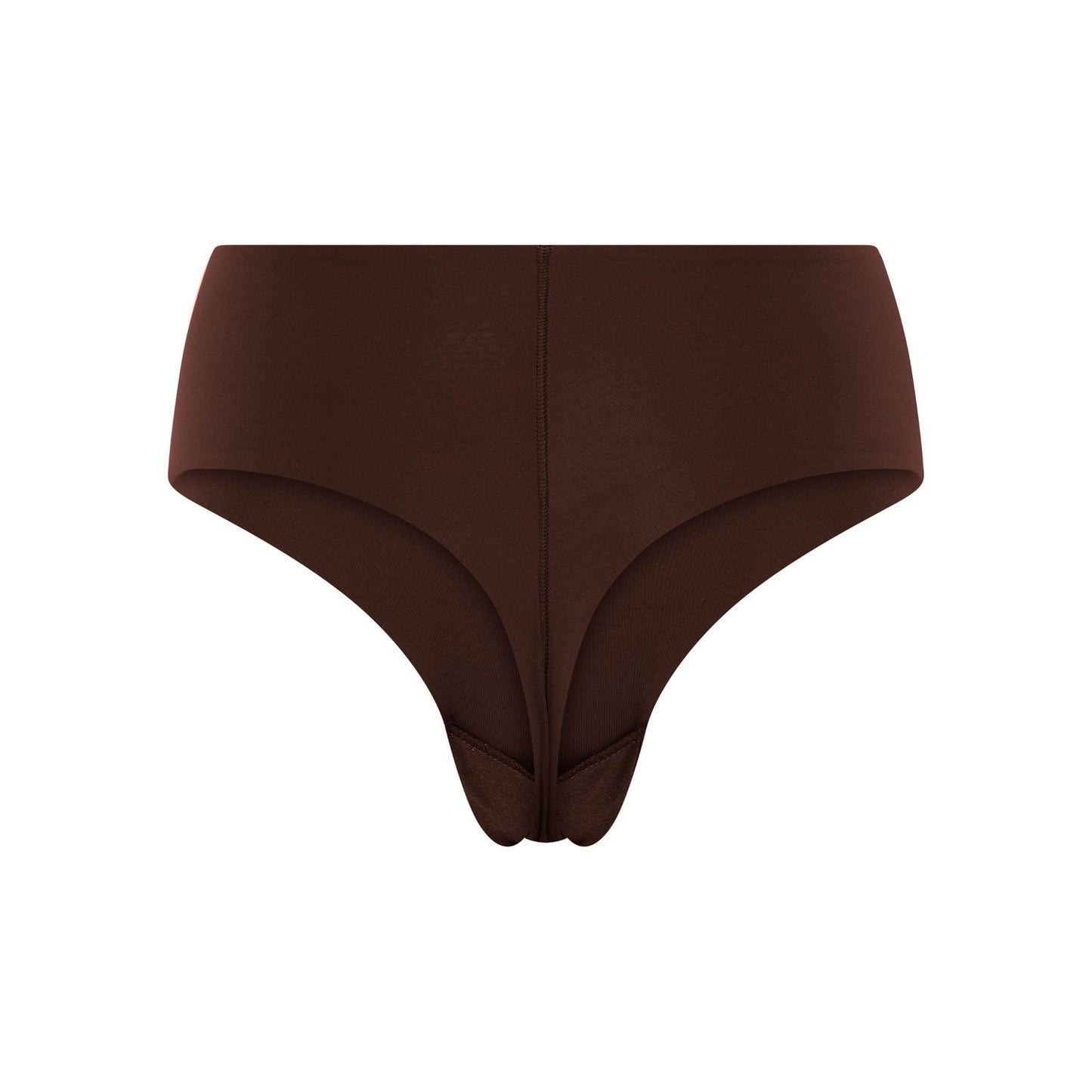 Espresso - Back - Girlfriend Collective Womens-Ladies Bonded High Rise Thong