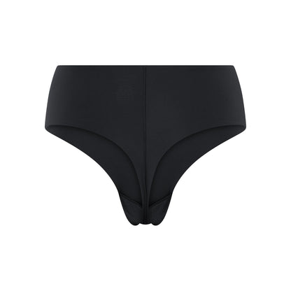 Raven - Back - Girlfriend Collective Womens-Ladies Bonded High Rise Thong