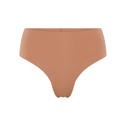 Toast - Front - Girlfriend Collective Womens-Ladies Bonded High Rise Thong